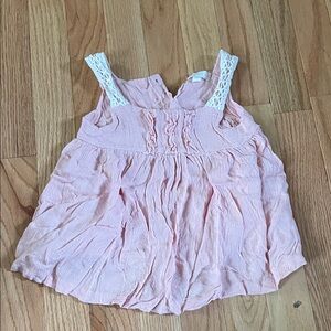 BCBG Light Pink girls dress 24m with Lace Straps